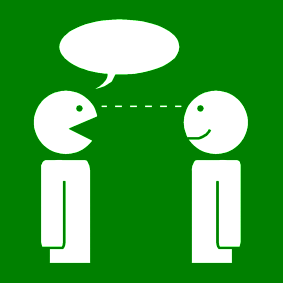 making eyecontact